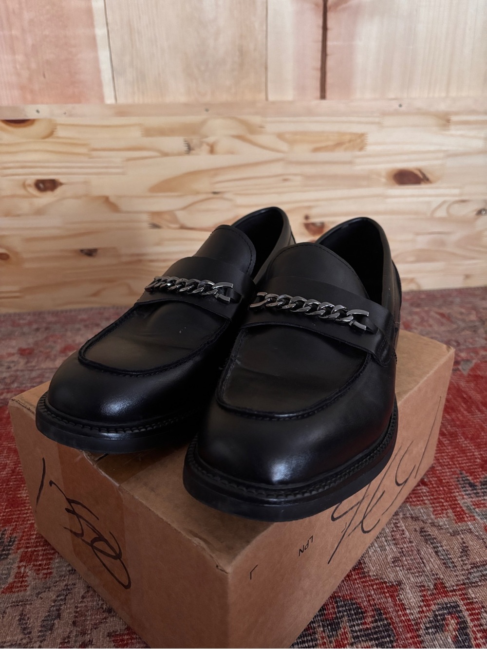 Abound Black Chain Loafers